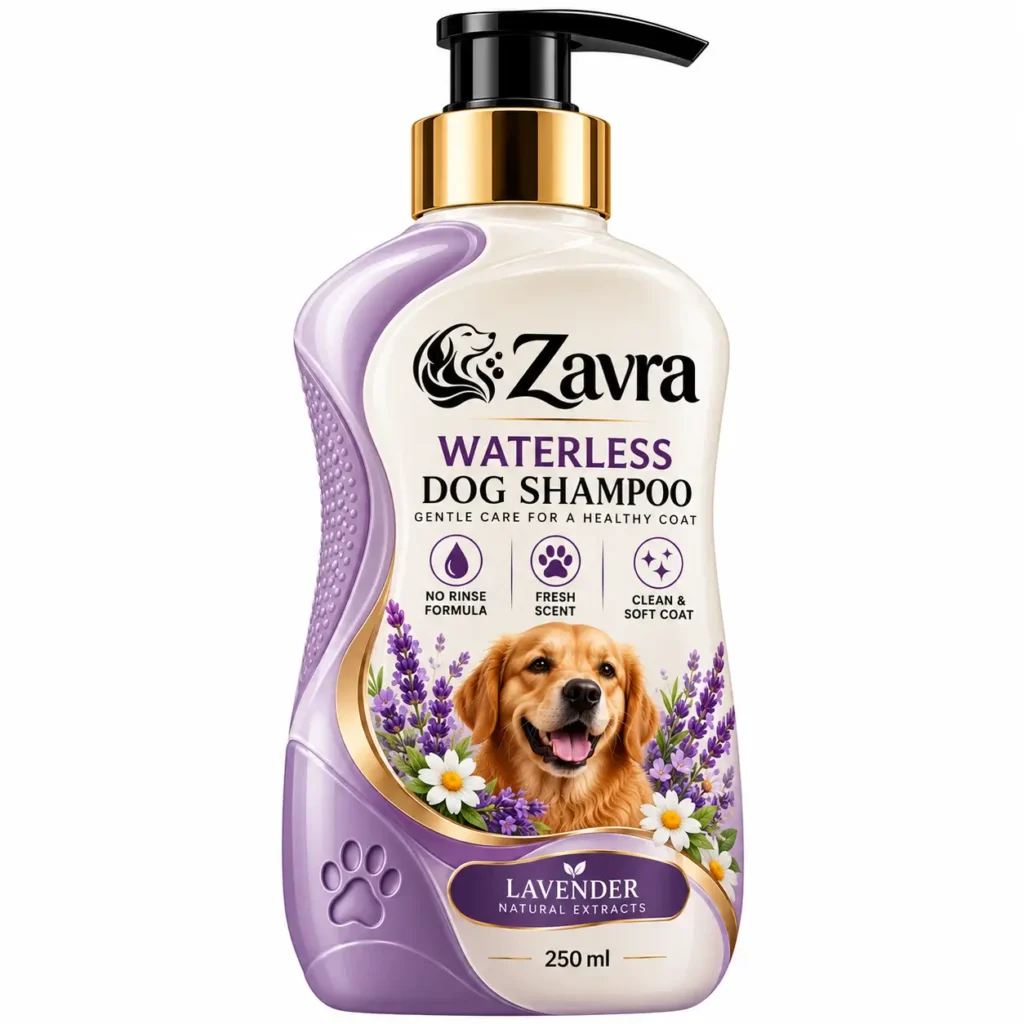 zavra lavender waterless dog shampoo natural extracts 250ml