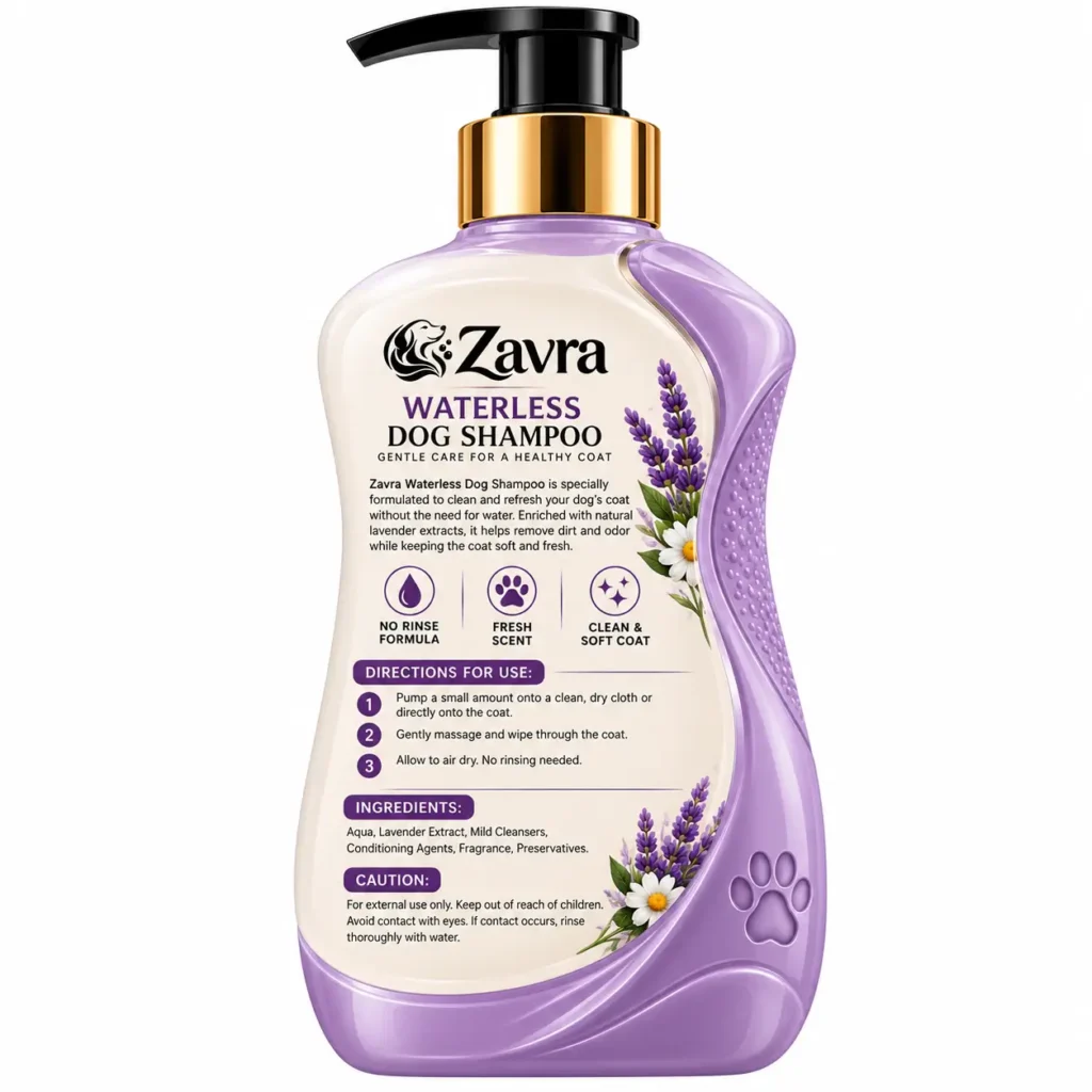 zavra lavender waterless dog shampoo natural extracts 250ml2